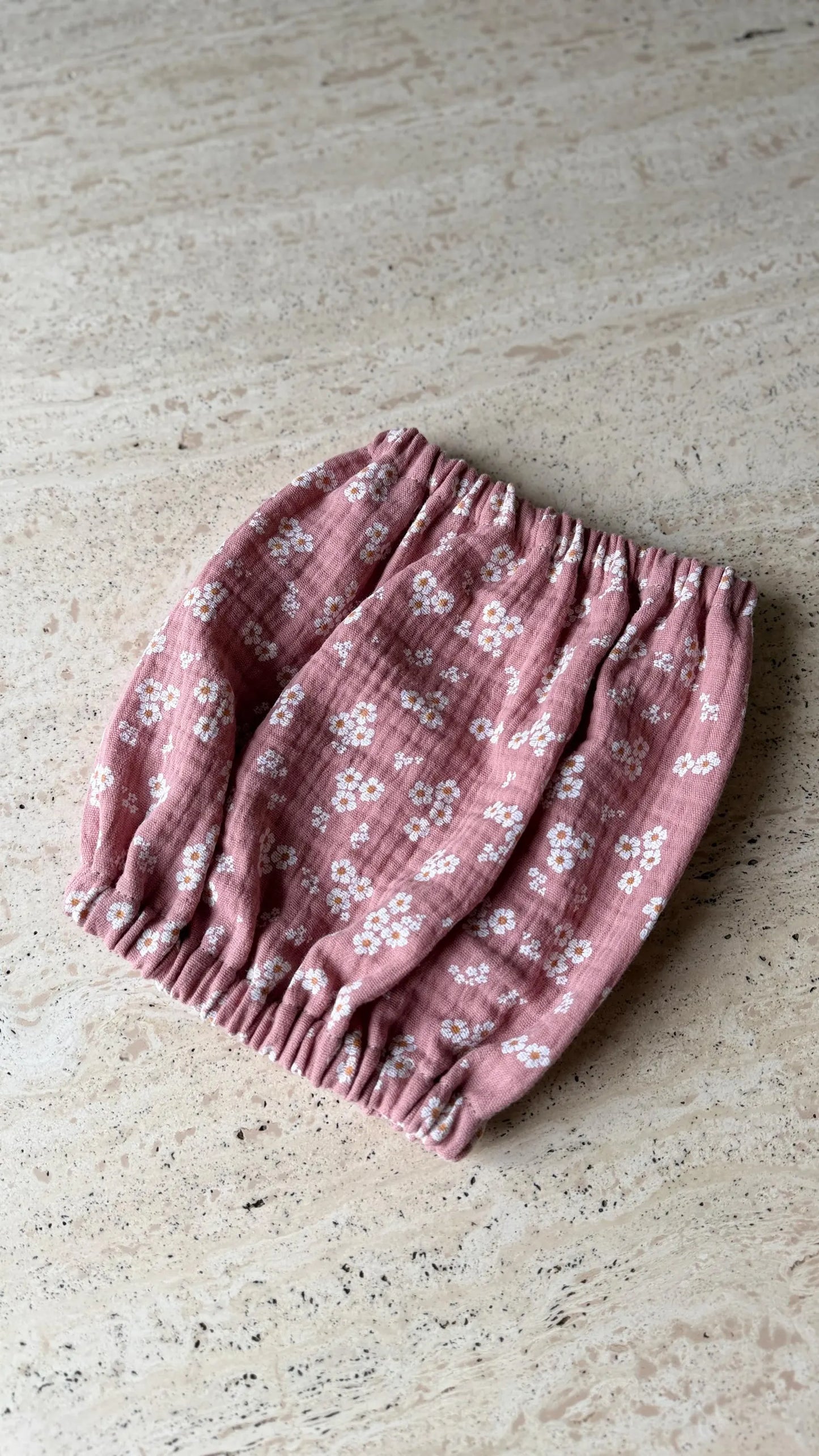 Snood rose à fleurs