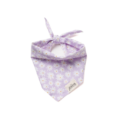 Bandana à fleurs lilas